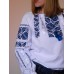 Embroidered blouse "Petrykivka Blue"